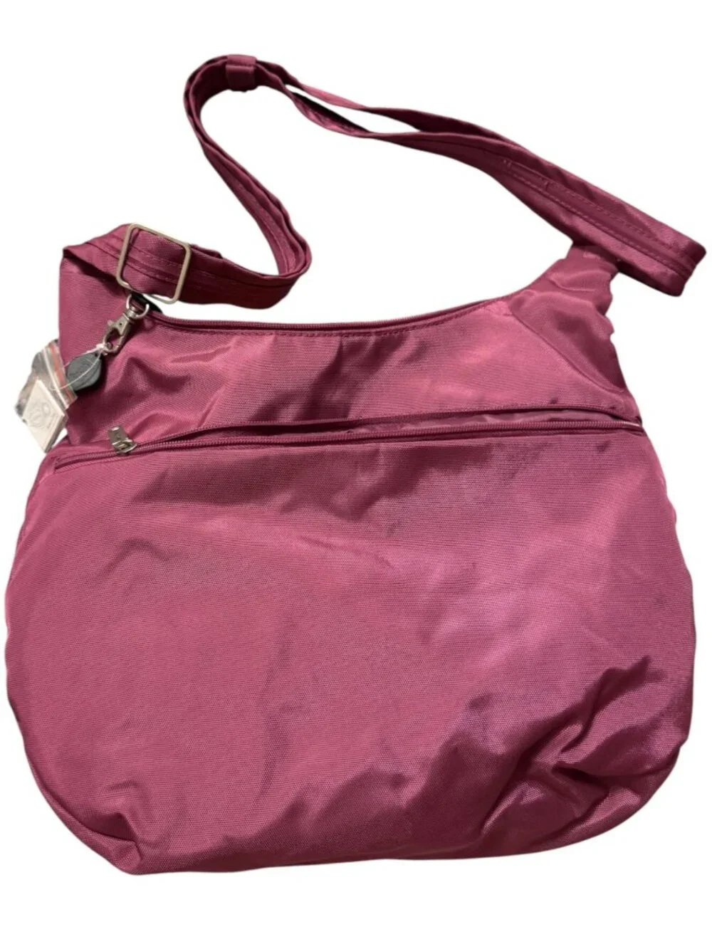 Travelon Pink Nylon Crossbody Shoulder Bag Travel Purse Adjustable Strap